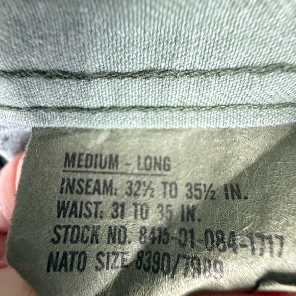 U.S. Military Woodland Camouflage BDU Pants – Medium Long – Cargo Style - Picture 5 of 6